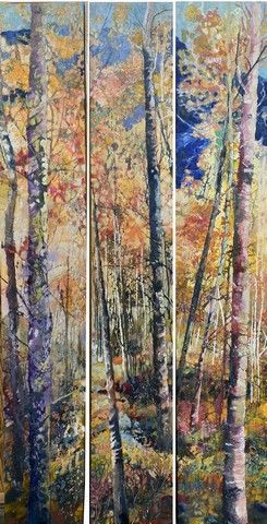 Click to view detail for Blue Mountain (triptych) 72x12
